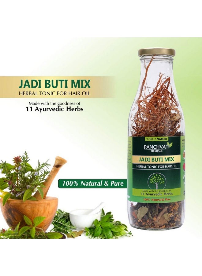Panchvati Herbals Make Your Own Hair Oil Dry Jadi Buti Mix (11 Ayurvedic Herbs, 100% Herbals & Plant Derived) For Complete Hair Care  - Image 5