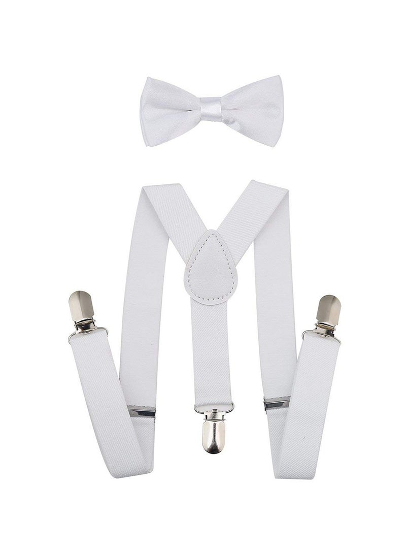 Adjustable Kids Y Suspender Bowtie Necktie Sets for 6 Months to 13 Year Old Boys & Girls  - Image 5