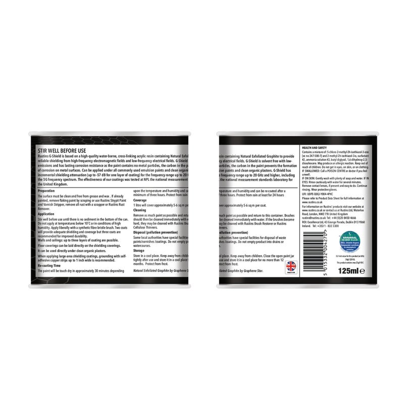 Rustins G Shield Electro Smog Shielding Paint 125ml - Image 2