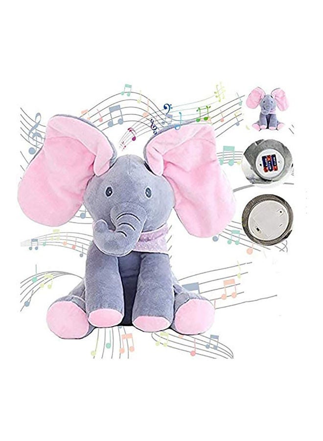 Talking And  Singing  Elephant  Stuffed Plush Doll  Toys 30cm - Image 2