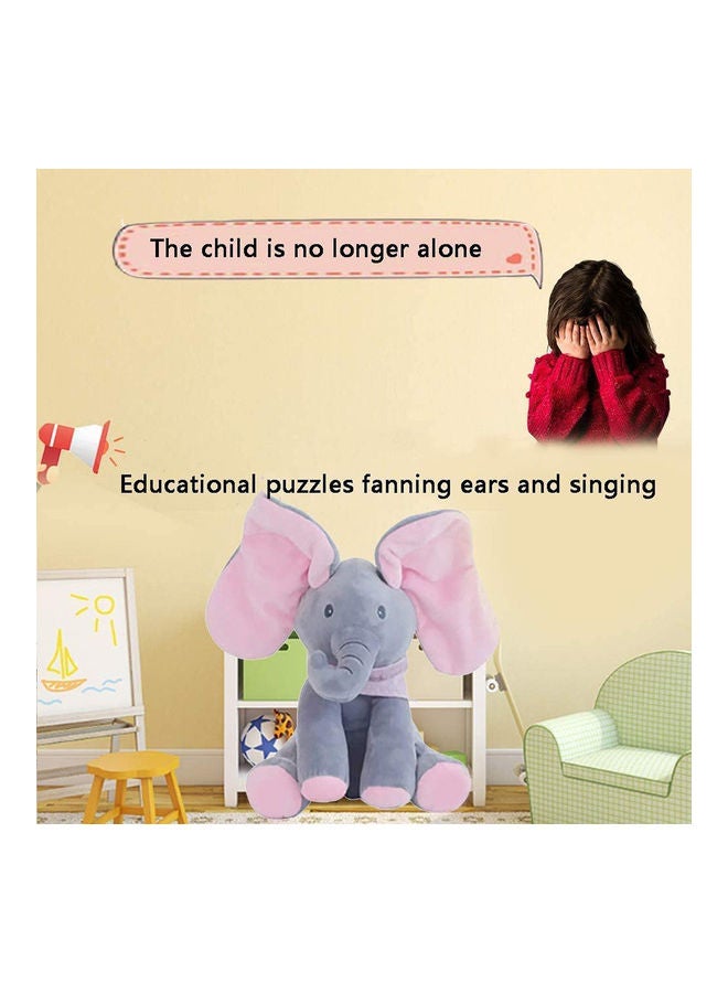 Talking And  Singing  Elephant  Stuffed Plush Doll  Toys 30cm - Image 5