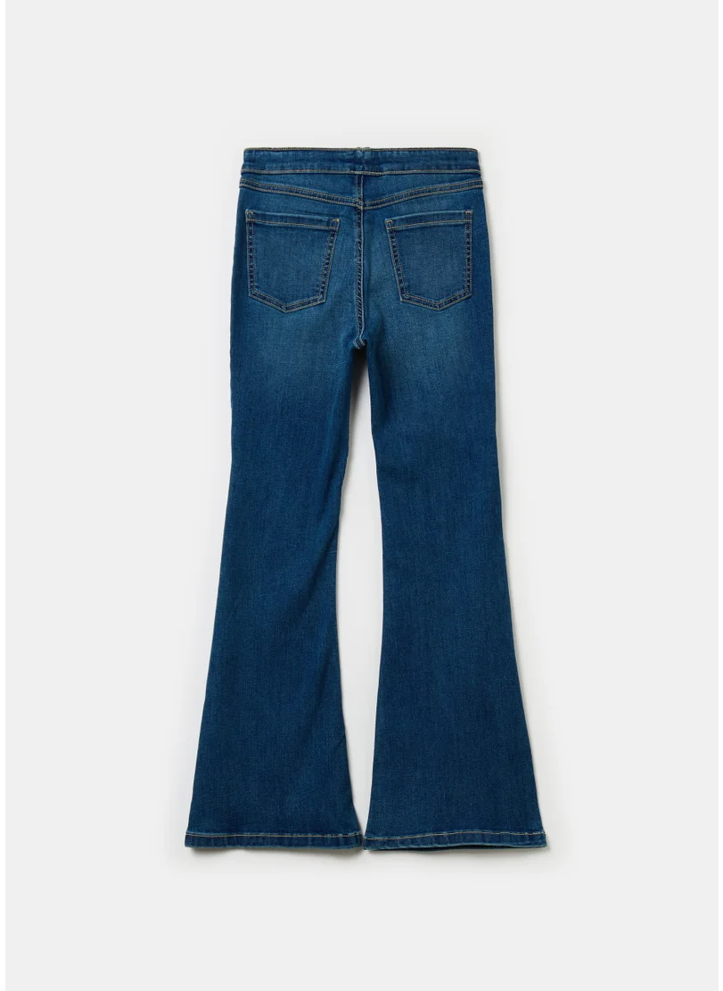 Ovs Flare-fit jeggings with pockets