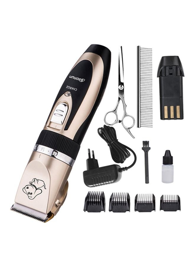 إسكدنيا Professional Pet Hair Clipper Set Black/Gold 650grams - Image 1