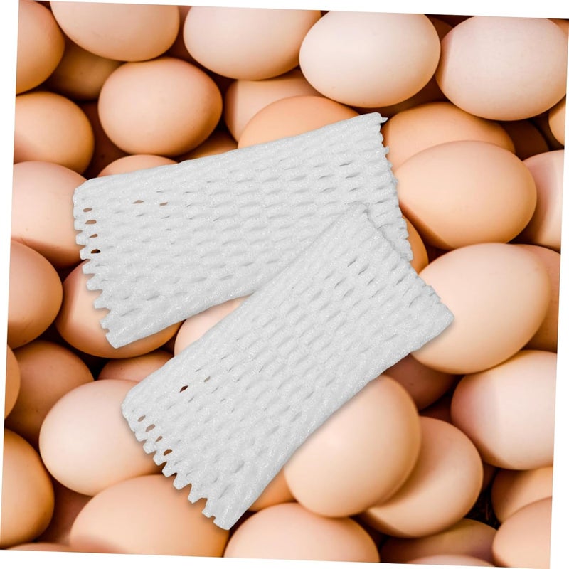 HANABASS 1Pack Foam Mesh Egg Protective Sleeves Shock Absorbent Pockets for Safe Egg Storage Reusable Garden Netting for Fruits Excellent Airflow Elasticity - Image 5