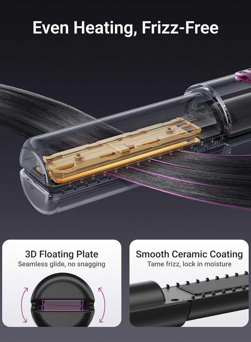 general Cordless Hair Straightener and Curling Iron 2 in 1, Mini Curling Iron Hair Straightener Combo with 5000mAh Battery, Portable Ceramic Travel Flat Iron, USB-C Rechargeable, 15-Second Rapid Heat Up - Image 4