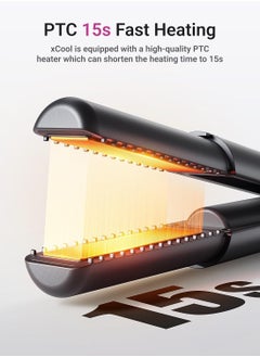 General Cordless Hair Straightener and Curling Iron 2 in 1, Mini Curling Iron Hair Straightener Combo with 5000mAh Battery, Portable Ceramic Travel Flat Iron, USB-C Rechargeable, 15-Second Rapid Heat Up  - Image 5