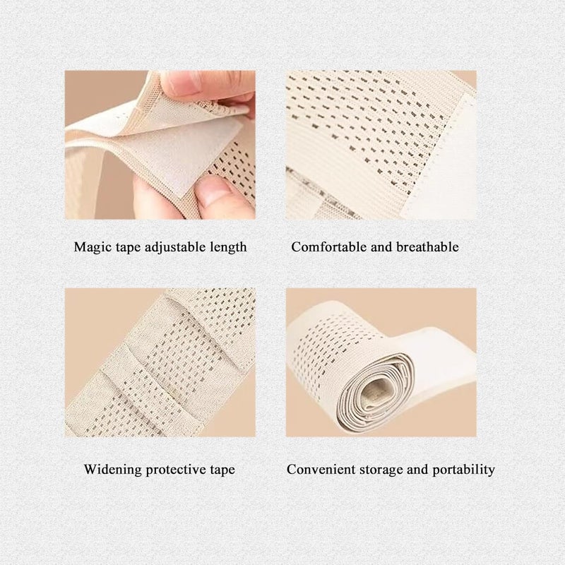 CHYDST Peritoneal Dialysis Belt, PD Belts Dialysis for Men Women, Feeding Tube Belt, PD Catheter Belt, G Tube Holder Belt, Peritoneal Dialysis Catheter Accessory for Stomach Feeding Peg J Tube (L, Beige) - Image 2