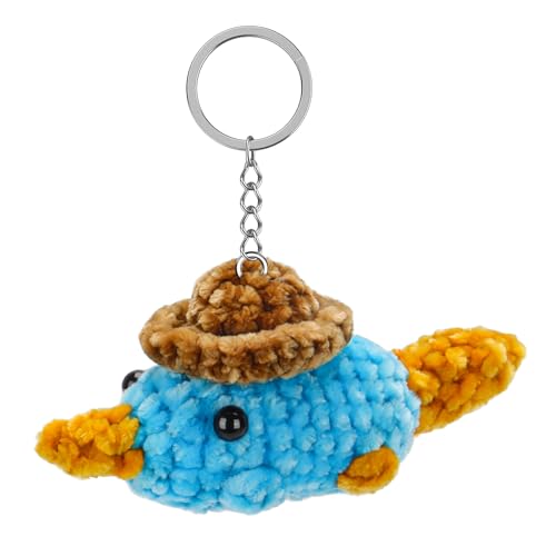 Dalycro Platypus Keychain Cute Hand-Knitted Plush Keychain Adorable Decor for Women Birthday Gifts (Platypus, 1) - Image 1