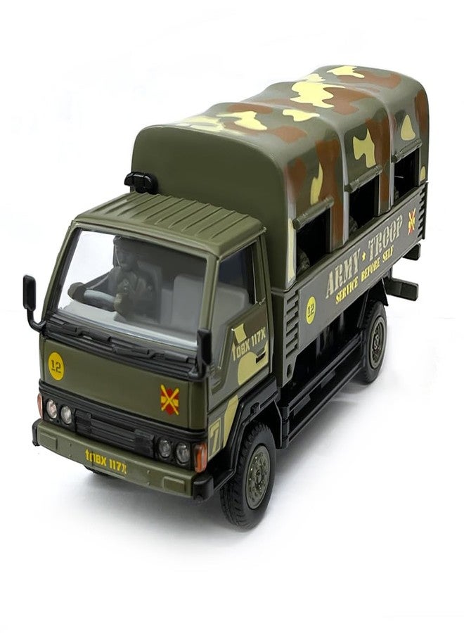 Centy Army Troop Carrier Pull Back Toy Truck for 3Y+ Multi Colour - Image 1