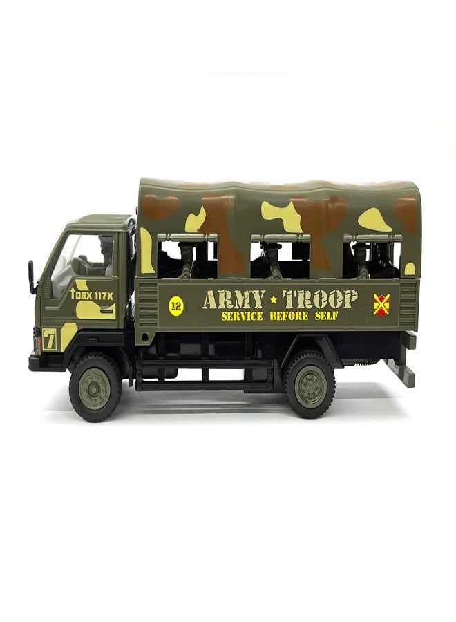 Centy Army Troop Carrier Pull Back Toy Truck for 3Y+ Multi Colour - Image 3