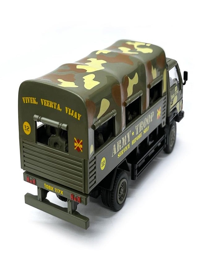 Centy Army Troop Carrier Pull Back Toy Truck for 3Y+ Multi Colour - Image 2
