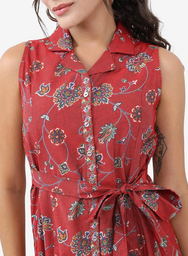 Vishudh Floral Midi Dress