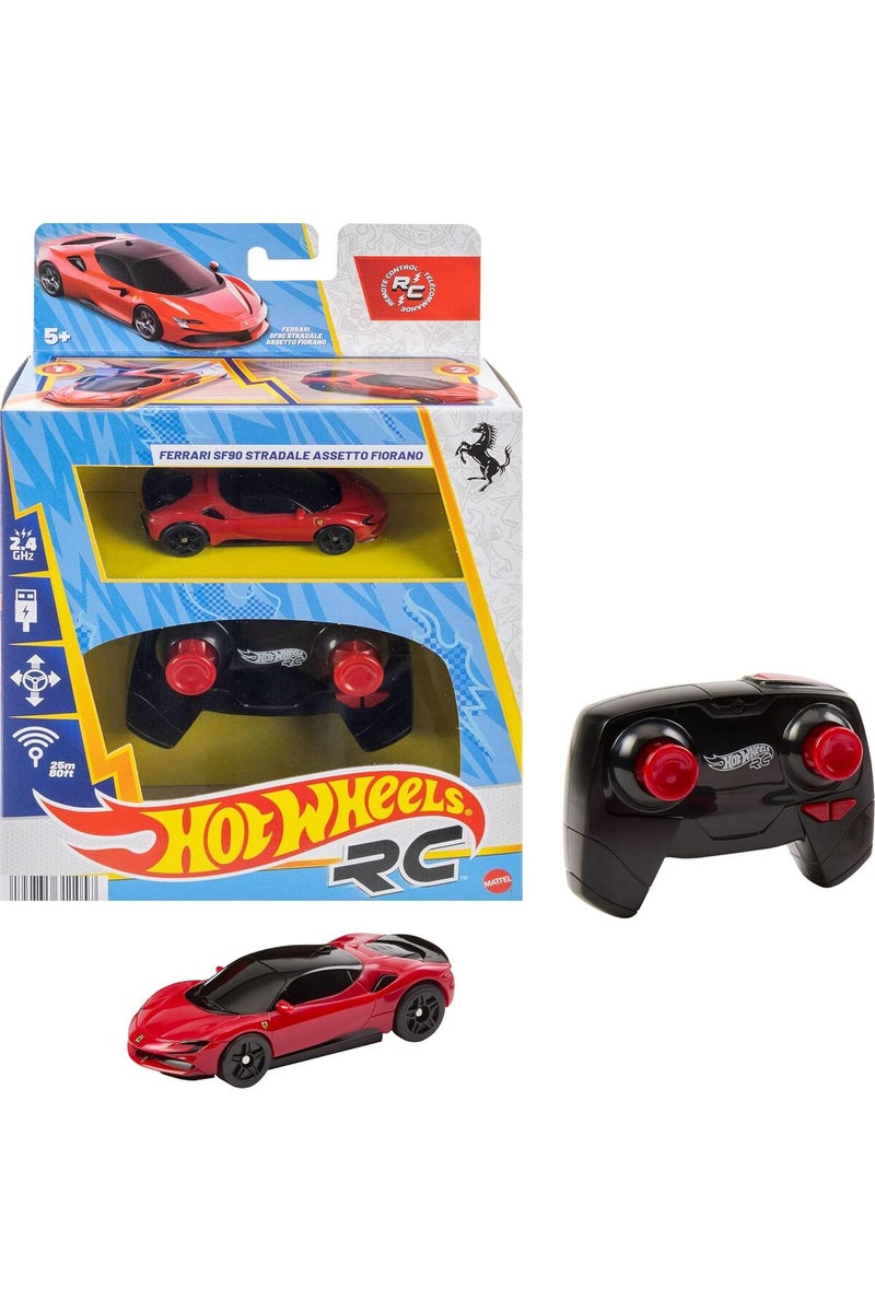 Hot Wheels سيارة تحكم عن بعد RC 1:64 فيراري SF90 سترادالي أسيطو فيورانو - Image 1