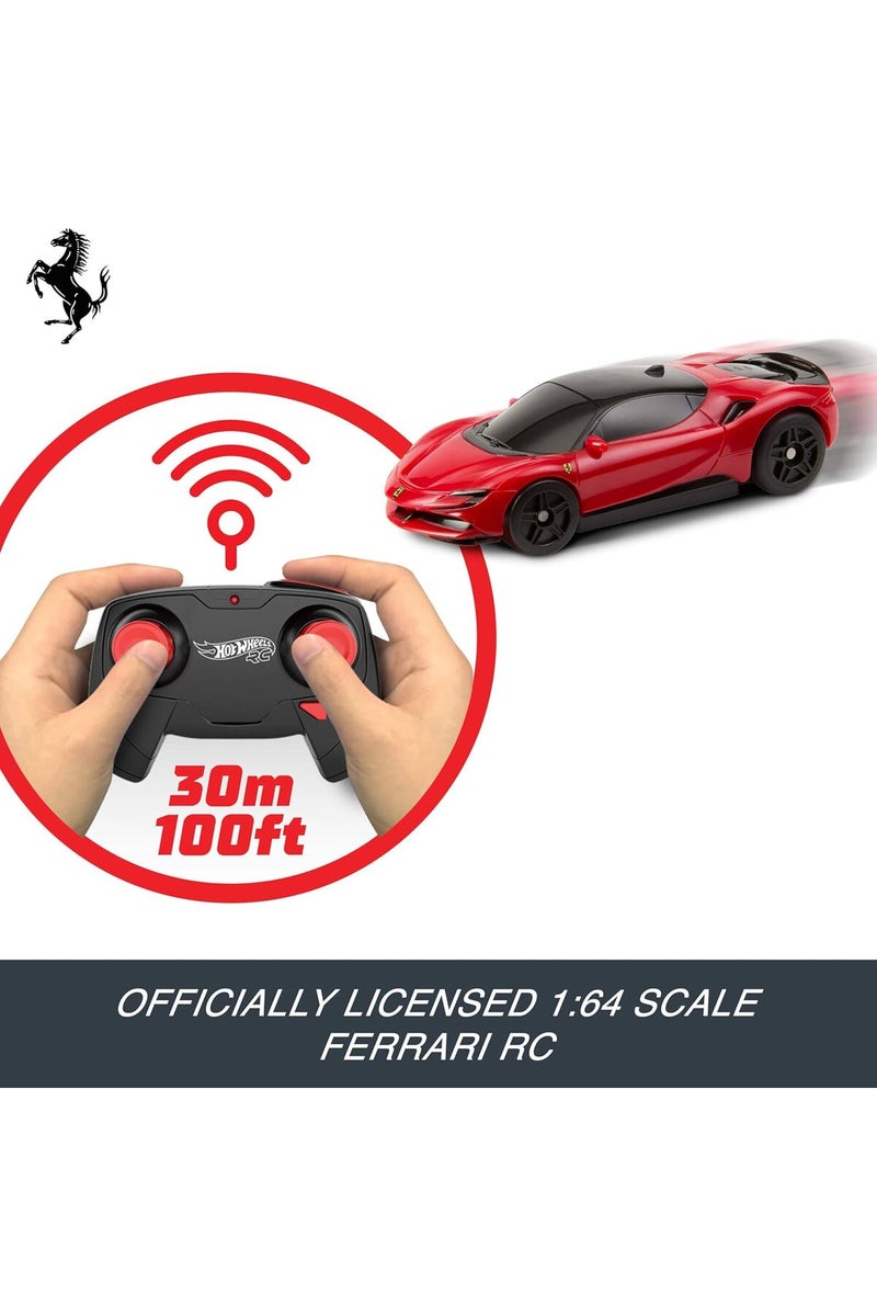 Hot Wheels سيارة تحكم عن بعد RC 1:64 فيراري SF90 سترادالي أسيطو فيورانو - Image 5