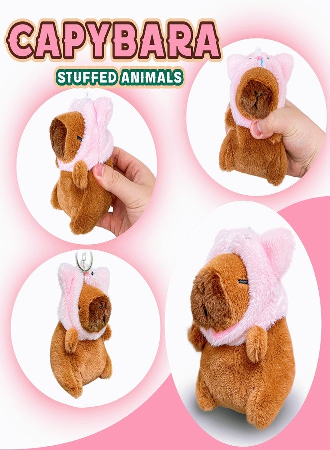 Kawaite Cute Capybara Stuffed Animals for Girls and Boys, Guinea Pig Animal Plush Toys, Mini Plushies, Stuffed Capybara Plush Toys for Valentine's Day Gifts, Easter Egg Fillers, Basket Stuffers - Image 4