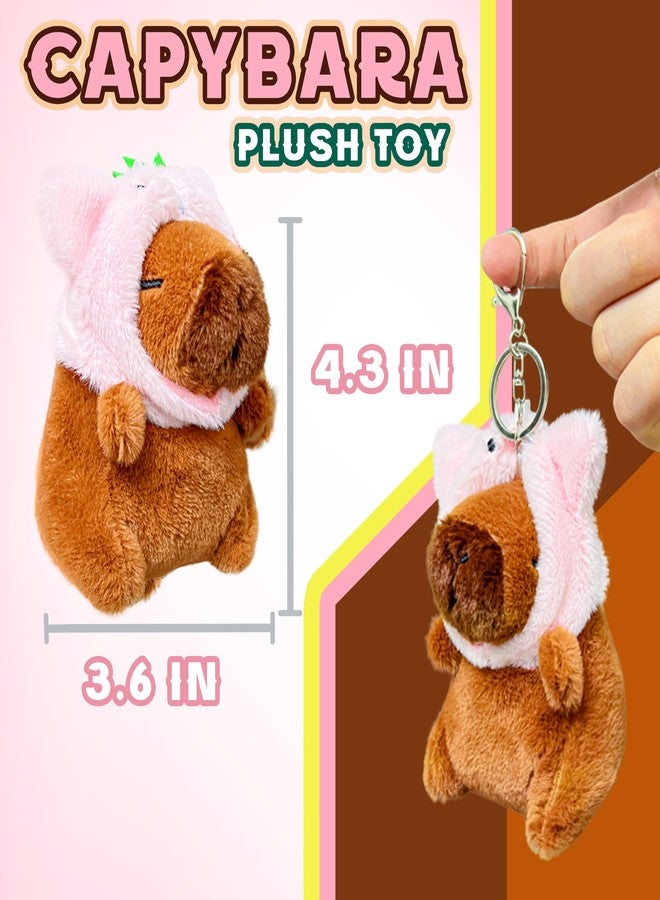 Kawaite Cute Capybara Stuffed Animals for Girls and Boys, Guinea Pig Animal Plush Toys, Mini Plushies, Stuffed Capybara Plush Toys for Valentine's Day Gifts, Easter Egg Fillers, Basket Stuffers - Image 3