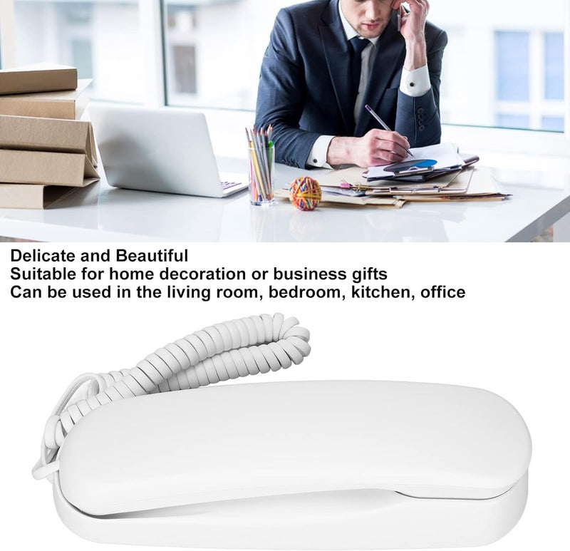 [Every household essential] Goshyda Corded Telephone with Lighted Keypad & Last Number Redial, Wall Mountable Landline Phone with Pause Function for Home and Office (White) Exclusive new arrivals Category flagship Hot new arrival Upgraded new version Customized for Gulf demands Temporary in stock Premium for daily use Bestseller Top pick for Saudi summer Limited launch price International standard quality Selling out fast Huge sales volume Easy to operate Store exclusive new item Well-received bestseller Rare in stock Suitable for KSA seasons Exclusive new launch Stock running out quickly Money saving choice Market trending pick Defect-free product New arrival - Image 4