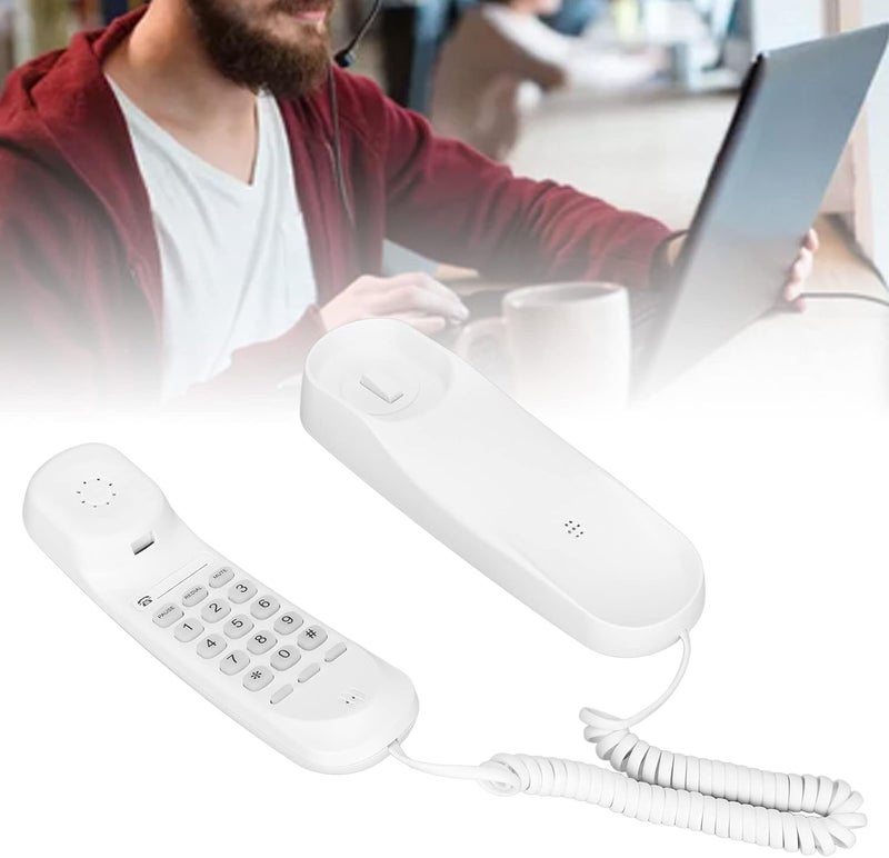 [Every household essential] Goshyda Corded Telephone with Lighted Keypad & Last Number Redial, Wall Mountable Landline Phone with Pause Function for Home and Office (White) Exclusive new arrivals Category flagship Hot new arrival Upgraded new version Customized for Gulf demands Temporary in stock Premium for daily use Bestseller Top pick for Saudi summer Limited launch price International standard quality Selling out fast Huge sales volume Easy to operate Store exclusive new item Well-received bestseller Rare in stock Suitable for KSA seasons Exclusive new launch Stock running out quickly Money saving choice Market trending pick Defect-free product New arrival - Image 3