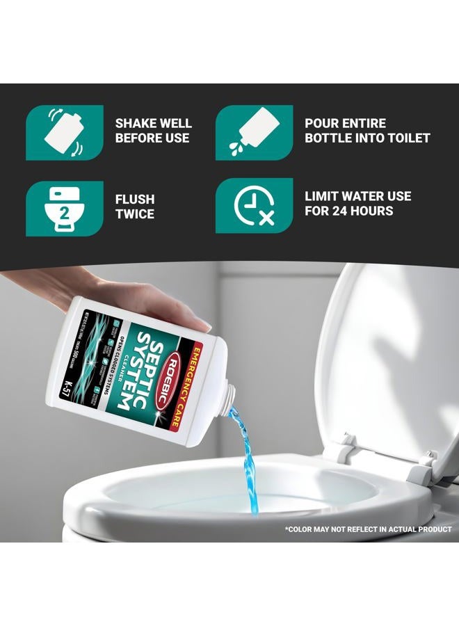 Roebic K-57-Q Septic System Cleaner: 32 Ounces, Cleans and Maintains Septic Systems for Optimal Performance - Image 3