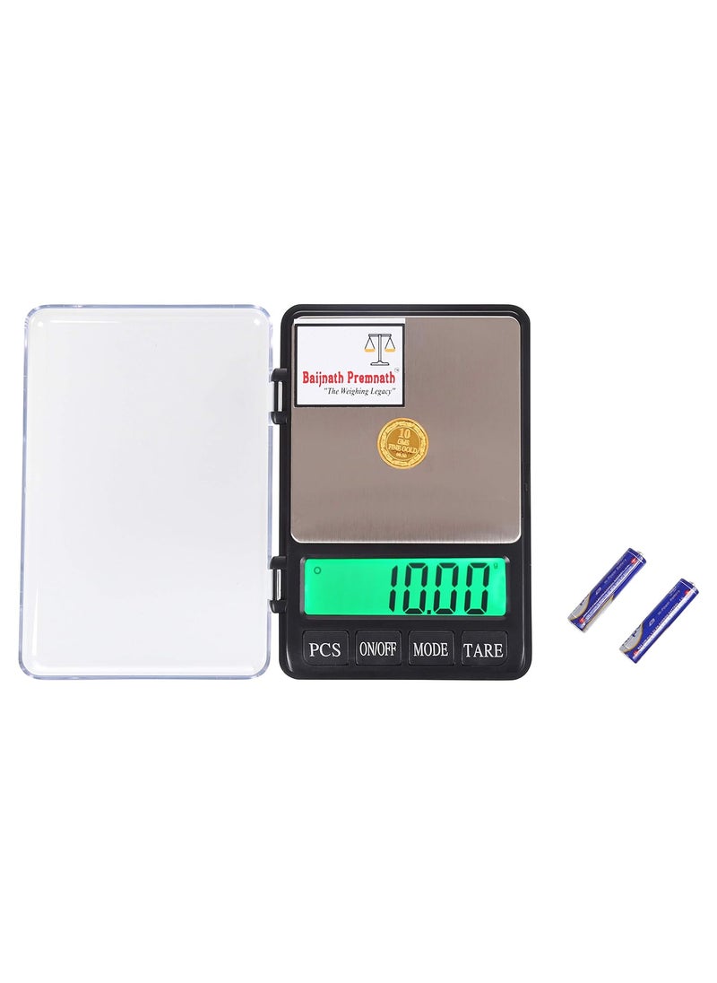 Baijnath Premnath Baijnath Premnath iScale 1kg 1000gram x 001g 10mg Portable Measurement device Gold Silver ornaments Weight Measuring machine for homes and professionals Not legal for commercial use  - Image 1