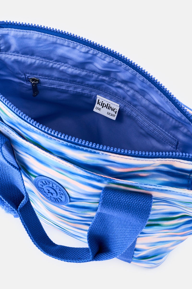 kipling Women Space Dye Print Handbag With Keyring, Multicolor - Image 4