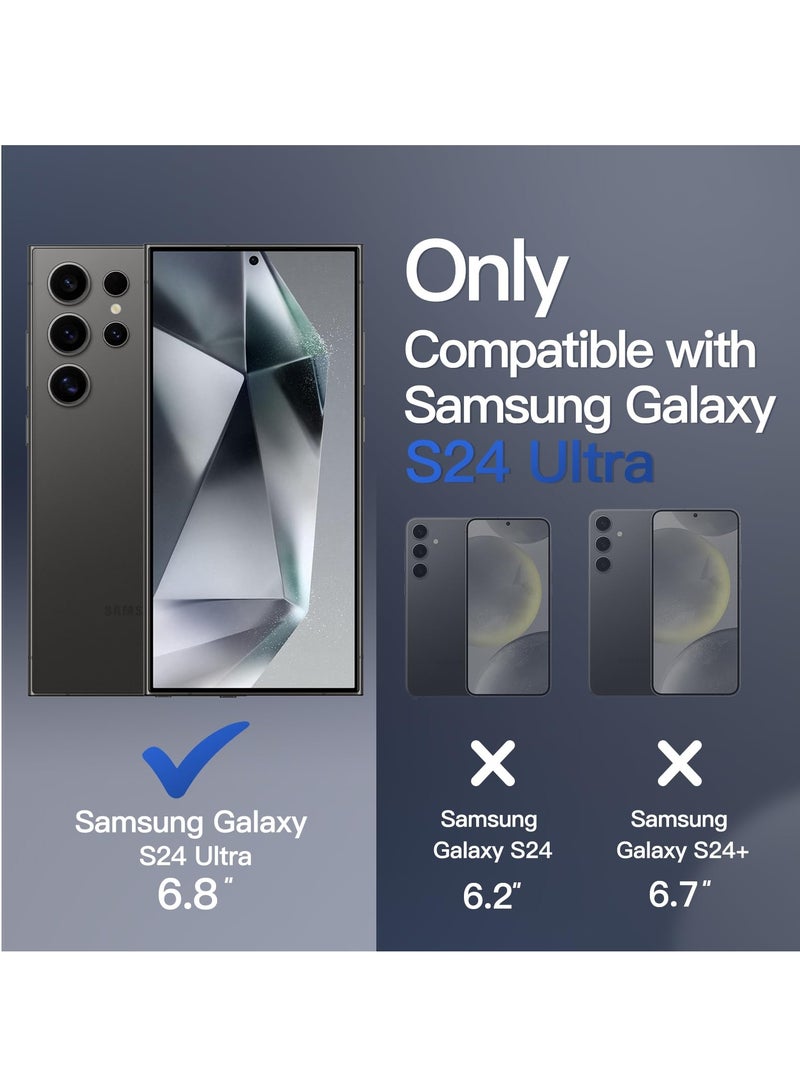 MUDISO Galaxy S24 Ultra Magnetic Case Compatible with Magsafe Support Wireless Charging Camera Protection Shiny Plating Anti Scratch Slim Thin Protective Case Cover for Samsung Galaxy S24 Ultra - Image 2