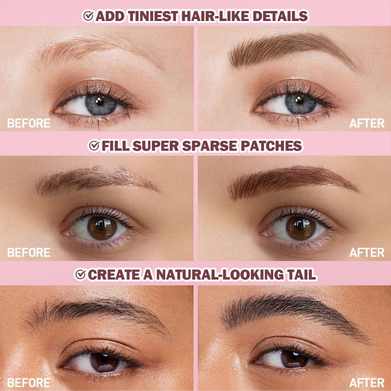 Anglicolor Upgraded Liquid Microblading Eyebrow Pen,Teardrop Angled Micro Eyebrow Brush To Microblading Eyebrow,Hair-Like Strokes,Natural Easy To Color Long Lasting Quick Drying (#04Chocolate) - Image 5