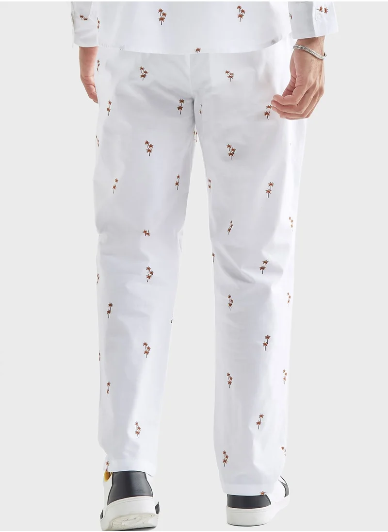 FAV Bird Print Drawstring Pant