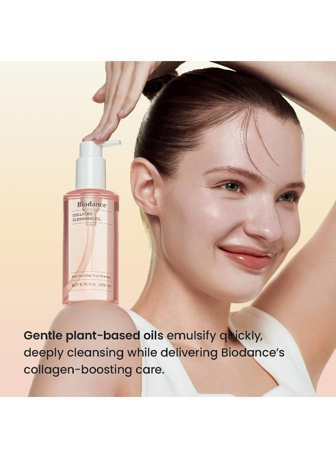 بيودانس BIODANCE Collagen Cleansing Oil, Facial Oil Cleanser, Gentle Makeup Remover without Clogging Pores, Removes Bleackhed and Whitehead for Sensitive Skin, Oily Skin, Korean Skincareㅣ6.76 fl. oz. (200 ml) - Image 3