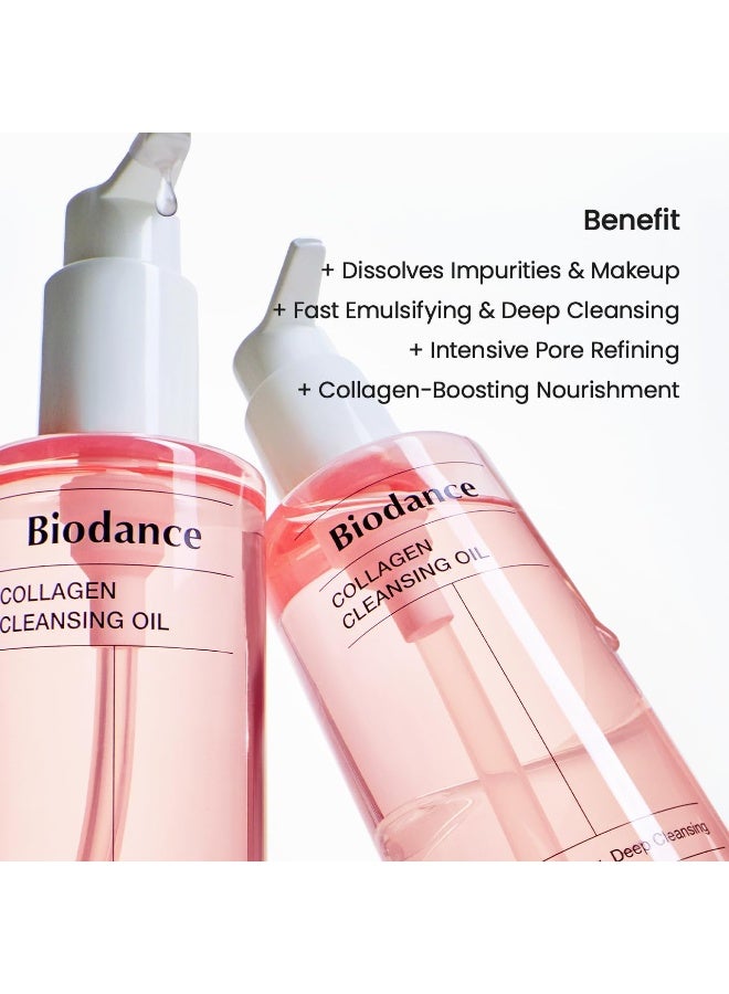بيودانس BIODANCE Collagen Cleansing Oil, Facial Oil Cleanser, Gentle Makeup Remover without Clogging Pores, Removes Bleackhed and Whitehead for Sensitive Skin, Oily Skin, Korean Skincareㅣ6.76 fl. oz. (200 ml) - Image 2