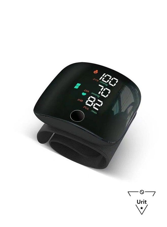 Urit Rechargeable Wrist Blood Pressure Monitor with Touch Screen - Automatic Voice Guidance u0026 Arrhythmia Detection, Portable BP Tracker for Home/Clinic Use - Image 1