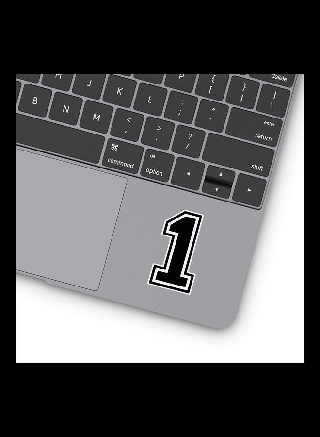RKN Number 1 Vinyl Stickers For Laptop - Image 1