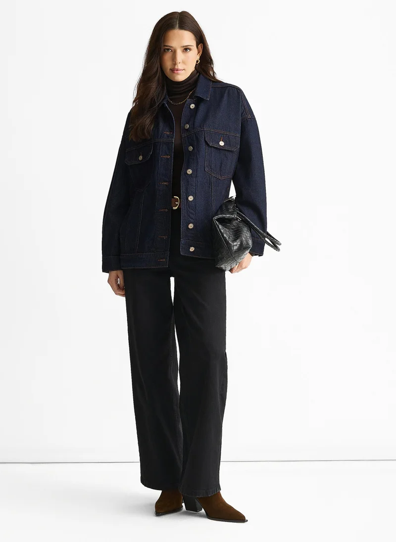 Dark Indigo Denim Trucker Jacket