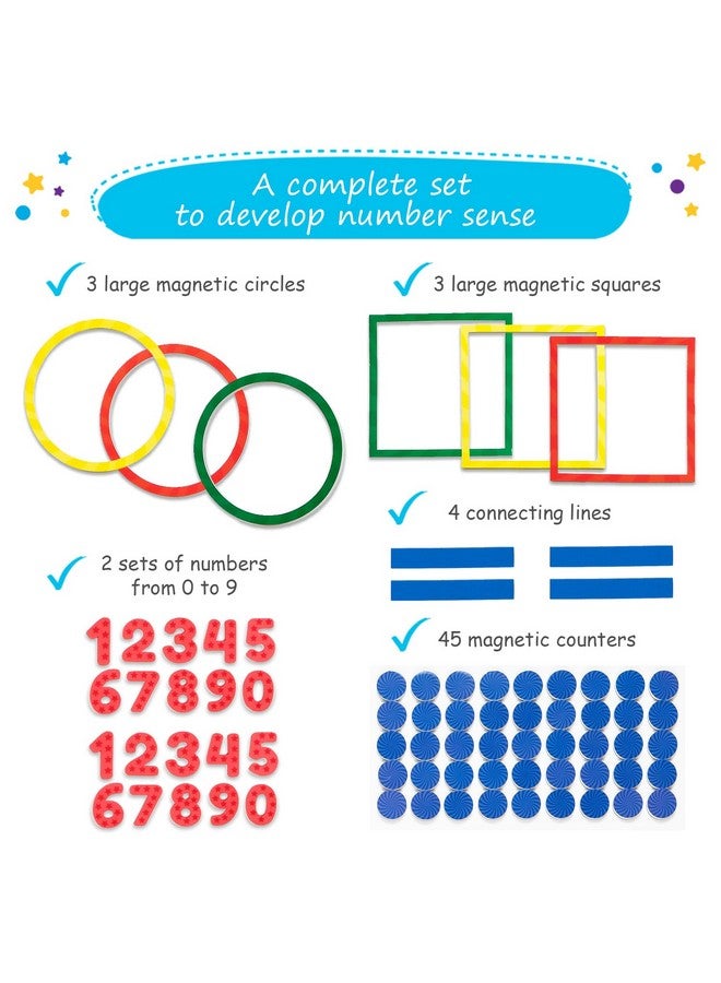 Simply magic 75 PCS Colorful Magnetic Number Bonds - Magnetic Numbers for Whiteboard, Number Line, Math Aids Accessories and Resources, Kindergarten Math Manipulatives, Number Bond Game - Simply Magic - Image 3