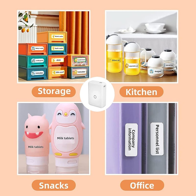 Label Makers Machine, Rechargeable Wireless Bluetooth Label Printer,Easy-to-Use, Compatible iOS&Android - Image 4