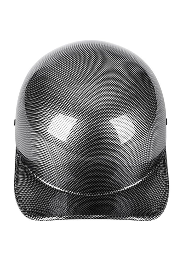 Woljay Vintage Open Face Motorcycle Helmet Retro Baseball Cap Half Helmet - DOT Certified - Image 2