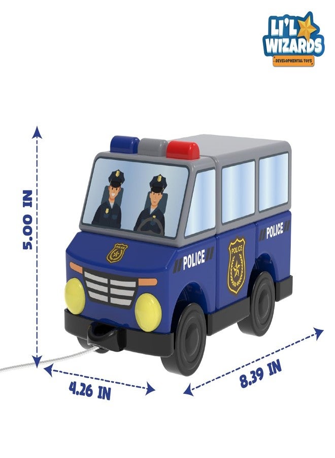 Li'l Wizards Build Your Own Police Van | Build, Stack & Play Educational Engineering Toy | Construction & Stacking Toy for Kids | Shape Identification STEM Learning Set | Gift Set for 3-6 Years Kids - Image 5