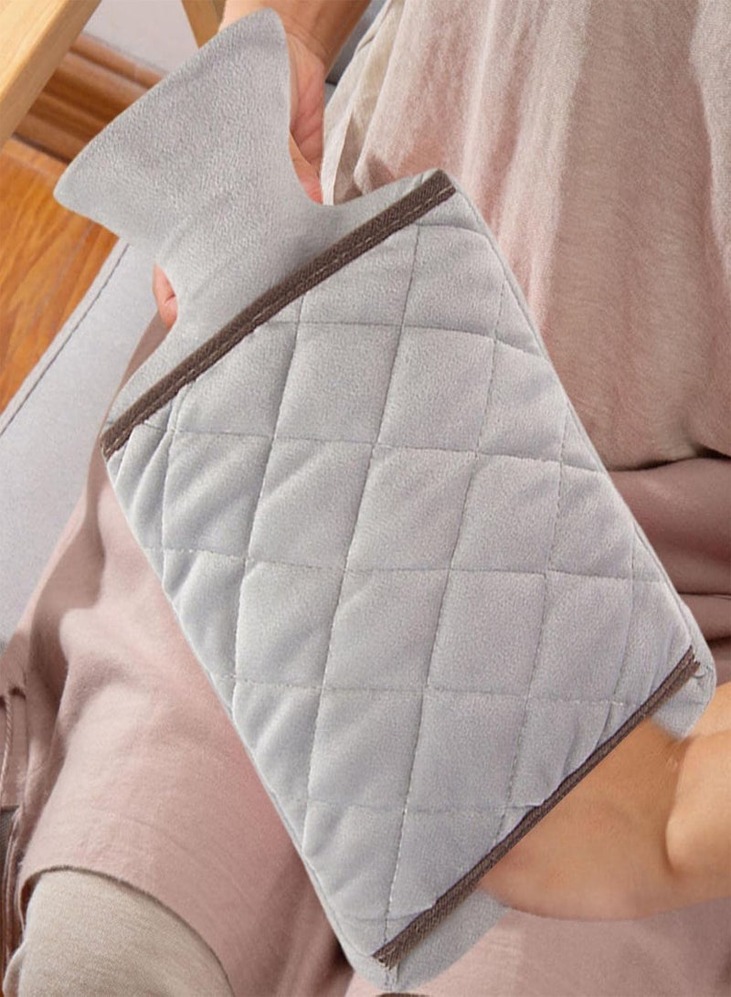GGOOT Hot Water Bottle, Thickened Hand Warmer Water Bottle, PVC Hot Water Bottle With Double Hand Design, Large Classic, Hot Water Bag For Neck, Shoulder And Hand Feet Warmer - Image 3