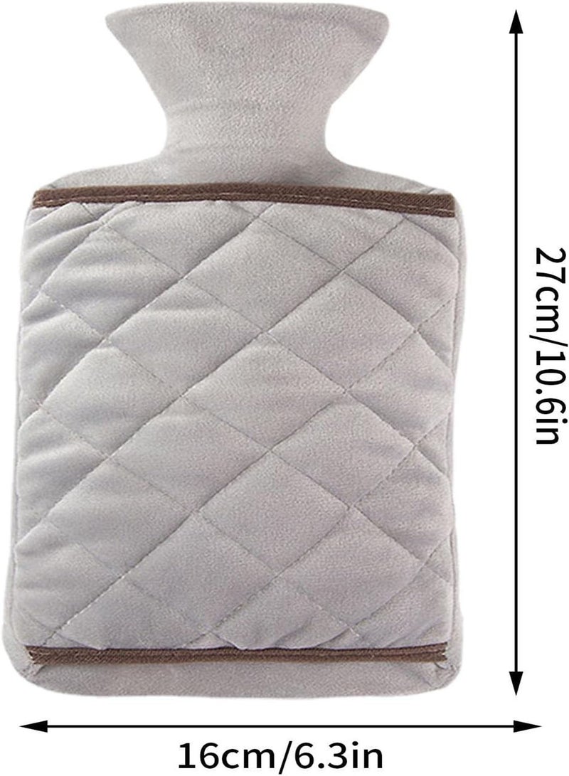 GGOOT Hot Water Bottle, Thickened Hand Warmer Water Bottle, PVC Hot Water Bottle With Double Hand Design, Large Classic, Hot Water Bag For Neck, Shoulder And Hand Feet Warmer - Image 4