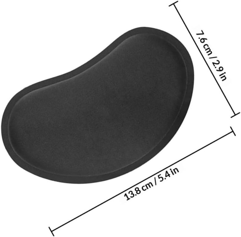 2pcs Black Eva Mouse Wrist Pad and Keyboard Wrist Rest, Ergonomic Office and Gaming Hand Cushion, Protective Desk Support for Comfortable Typing and Mouse Use - Image 2