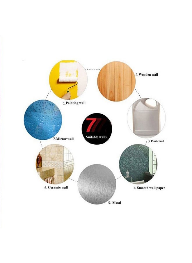 Generic Modern 3D Digital Wall Clock,Large Luminous Display, Silent Operation, Perfect For Living Room & Bedroom (The Luminous Style Only Emits Light In Dark Environments)  - Image 5
