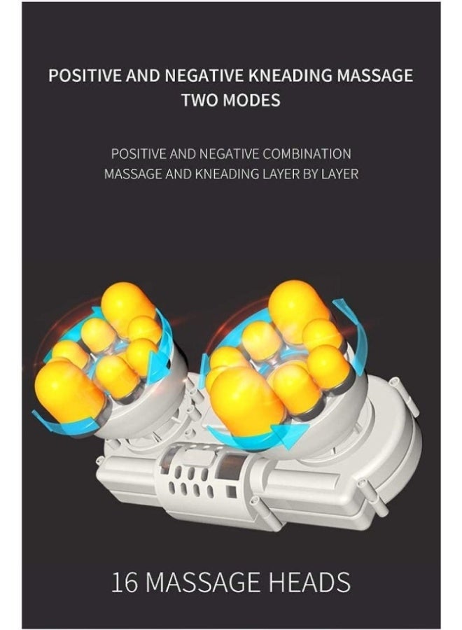Loquat Shiatsu Neck and Back Massager with Heat – 16-Node Deep Kneading Shoulder Massager for Neck, Back, Foot  Leg Muscle Pain Relief – Home, Office  Car Use - Image 2