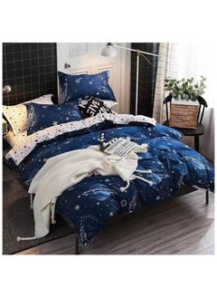MOON HOME King/Queen/Single size Soft and Breathable Microfiber Hypoallergenic Beautiful Design Duvet Cover Set ,set includes 1 Comforter Cover, 1 Fitted Bedsheet, 4 Pillowcases  - Image 3
