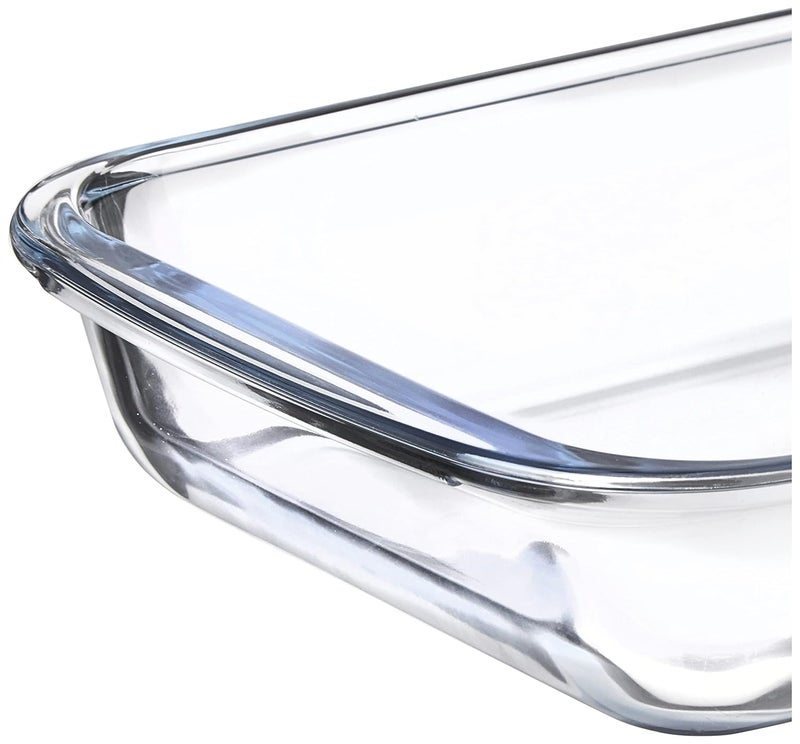 Rathey Borosilicate Glass Baking Dish | 1600 ML | Oven, Microwave, Freezer & Dishwasher Safe | Transparent, Durable & Heat-Resistant |Glass Bakeware for Baking, Roasting & Serving - Image 2
