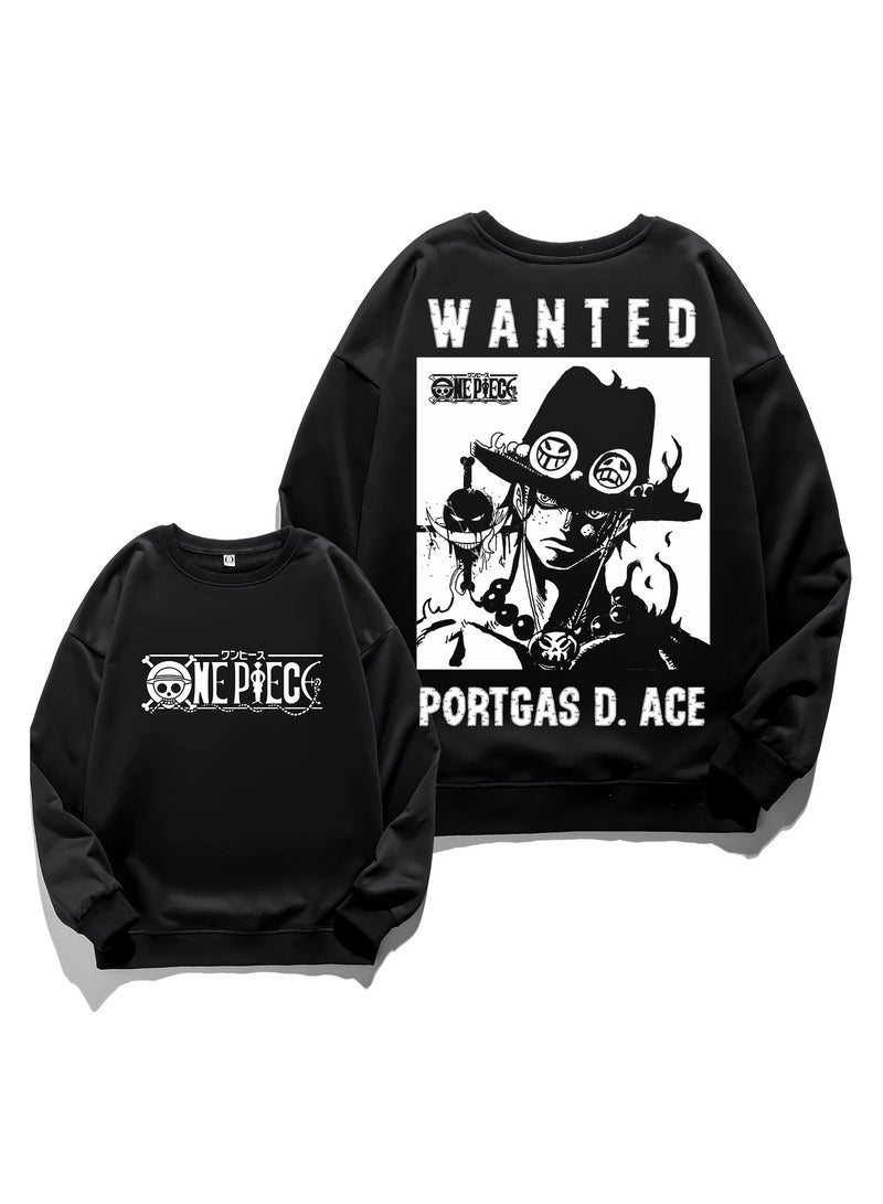 KUYING New One Piece Retro Washed Round Neck Hoodie  - Image 1