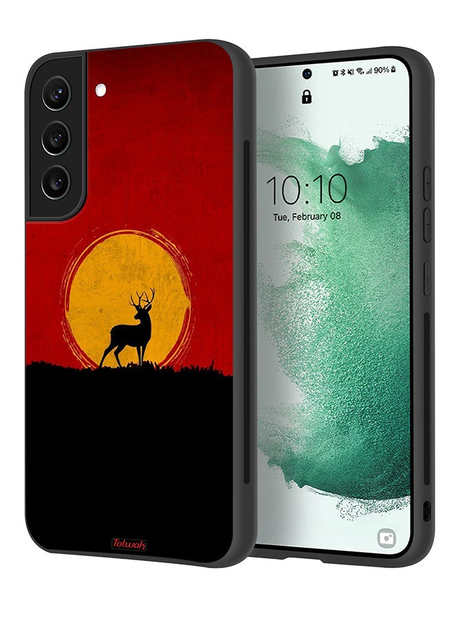 Tolwak Samsung Galaxy S21 Plus 5G Protective Case Cover Deer And Moon Artwork - Image 1