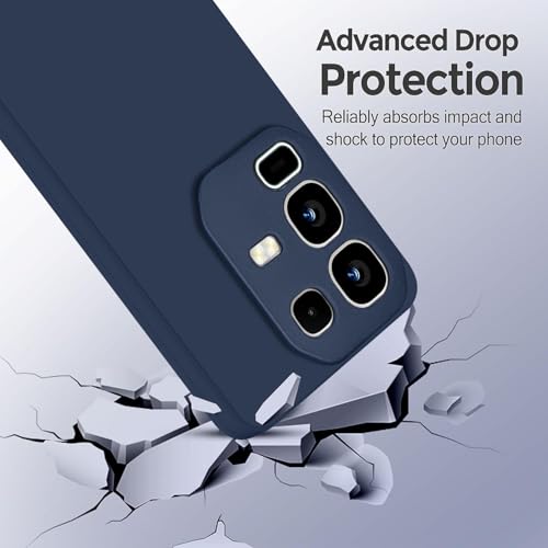 SBMS Silicone Back Cover Case for Infinix Note 50x 5G | Soft Micro-Fibre Lining Inside | Camera Protection Bump | Shockproof Back Cover Case for Infinix Note 50x 5G (Blue) - Image 4