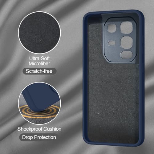 SBMS Silicone Back Cover Case for Infinix Note 50x 5G | Soft Micro-Fibre Lining Inside | Camera Protection Bump | Shockproof Back Cover Case for Infinix Note 50x 5G (Blue) - Image 3