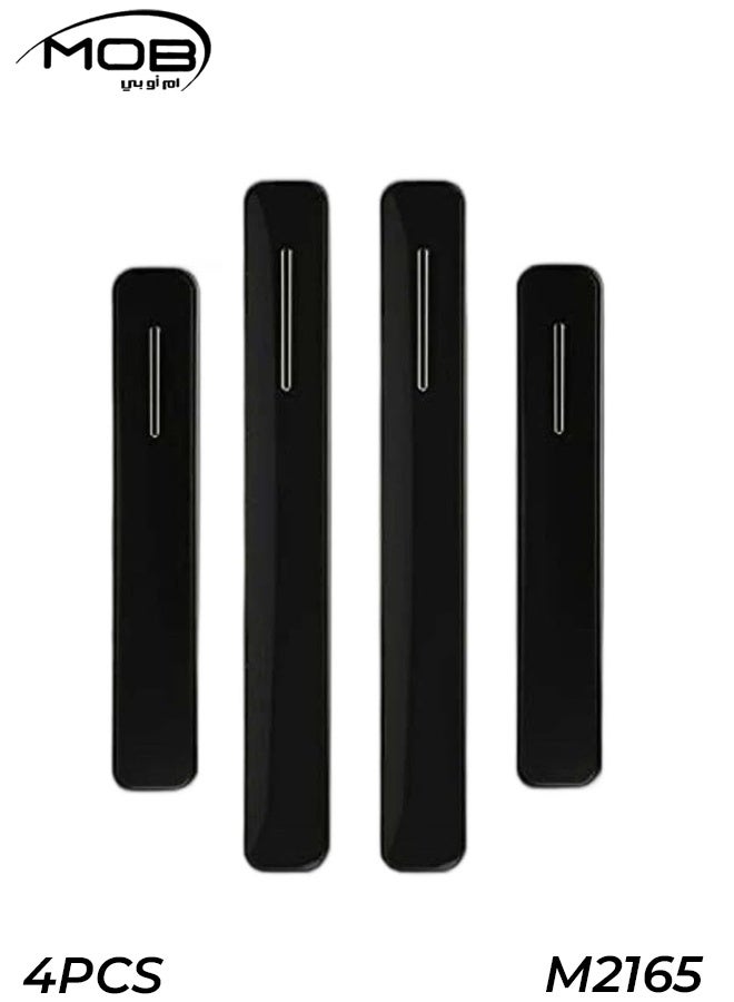 موب 4 قطع من شرائط الحماية العاكسة لباب السيارة العالمية، واقي حافة الباب المضاد للخدش، لاصق ممتص للصدمات للسيارات وسيارات الدفع الرباعي وسيارات الجيب - Image 1