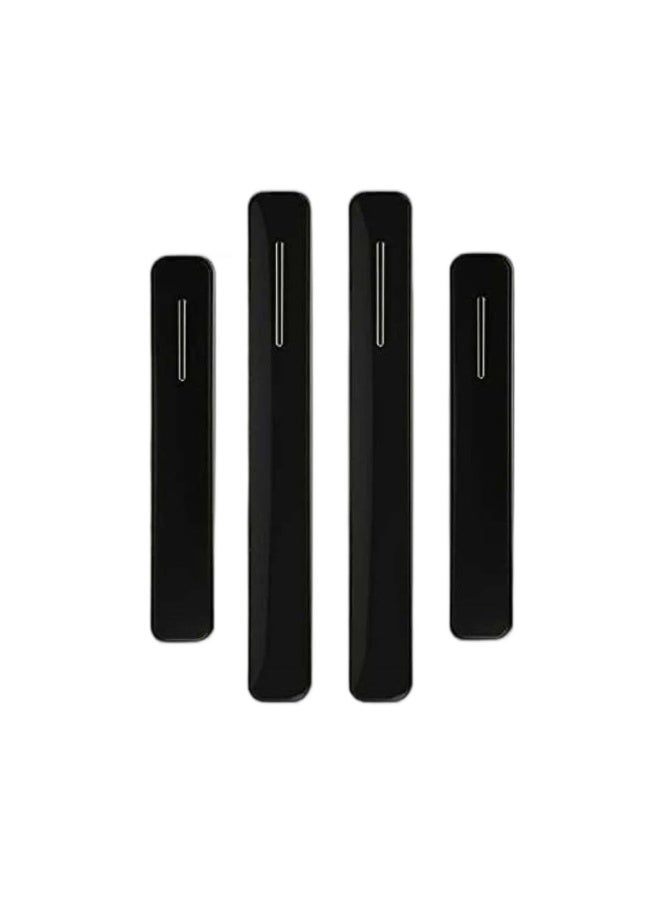 موب 4 قطع من شرائط الحماية العاكسة لباب السيارة العالمية، واقي حافة الباب المضاد للخدش، لاصق ممتص للصدمات للسيارات وسيارات الدفع الرباعي وسيارات الجيب - Image 2